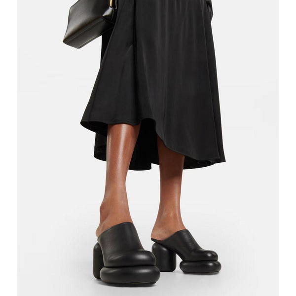 Mule Ballet Flats - Black - Women