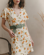 Jodie Short Dress - Beige