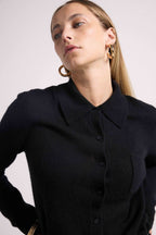 Chemise Boutonnée Johanna - Noir - Femme