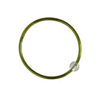 Buddhist Aura Bangle – Khaki & Clear Quartz