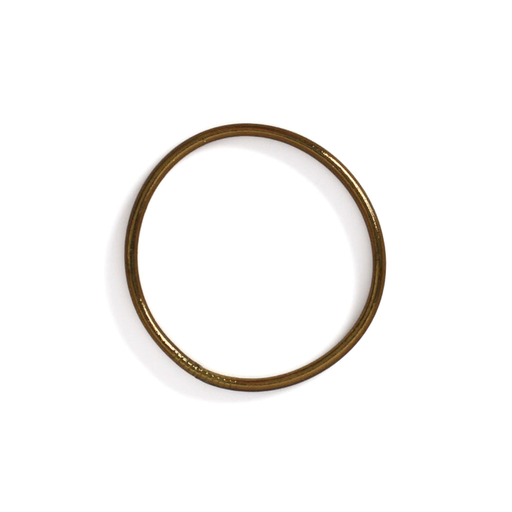 Slim Buddhist Bangle Antique Gold