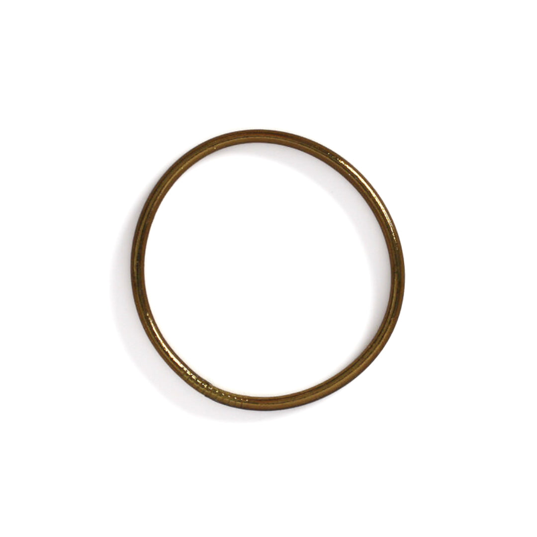 Slim Buddhist Bangle Antique Gold