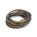 Slim Buddhist Bangle Antique Gold