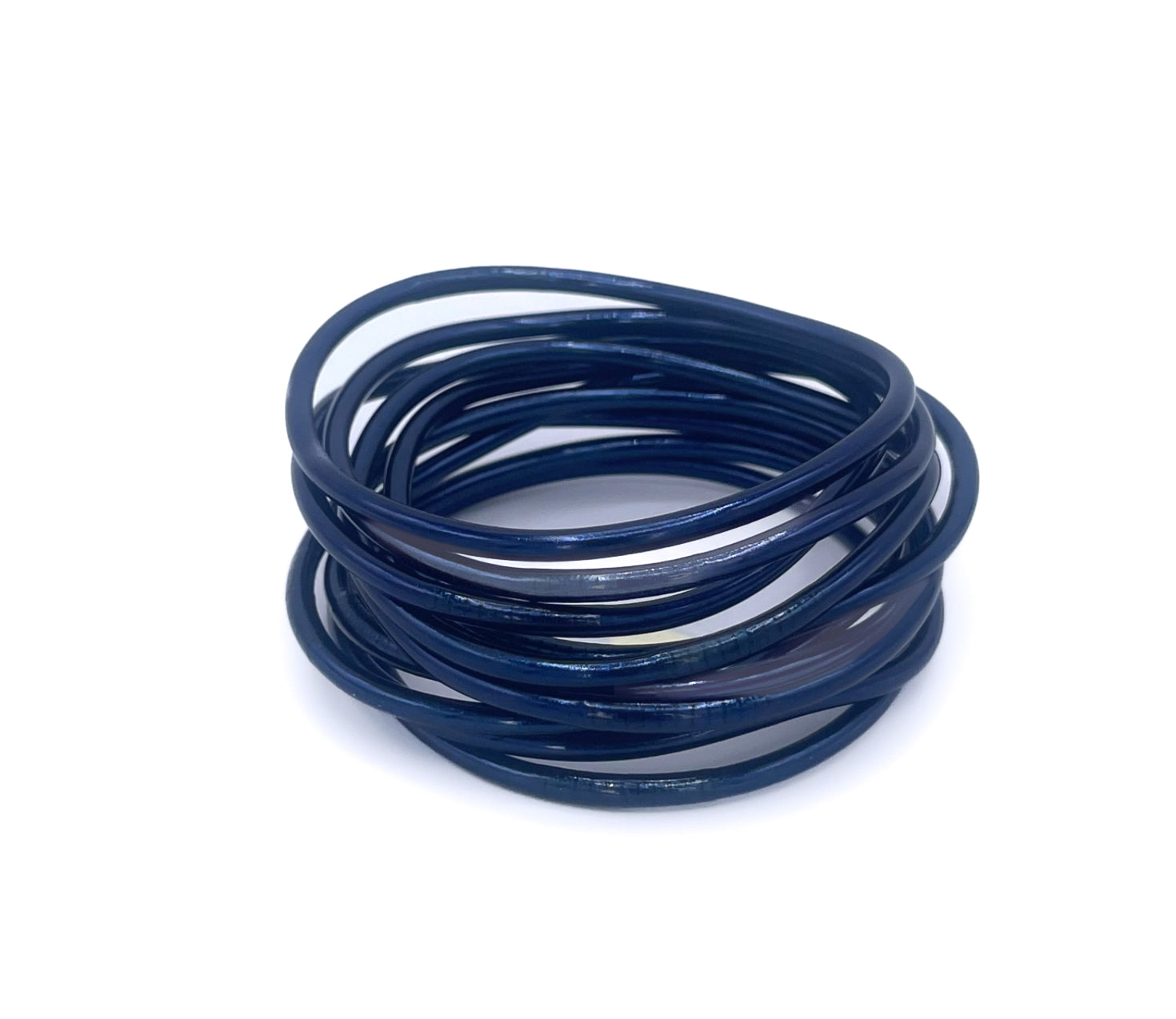 Jonc Budista Fino Azul Navy