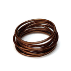 Slim Buddhist Bangle Brown