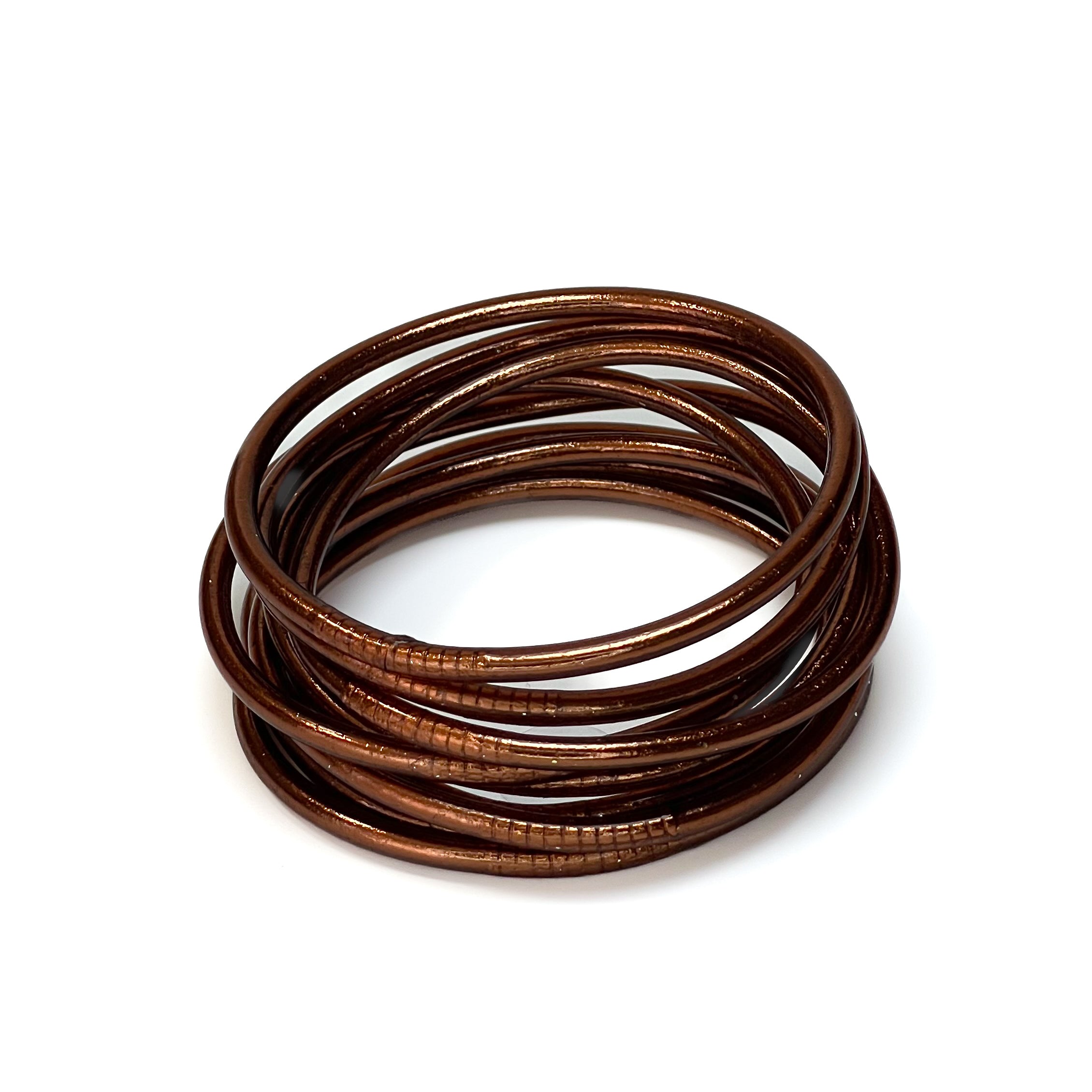 Slim Buddhist Bangle Brown