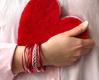Jonc Budista Fino Rojo Amor