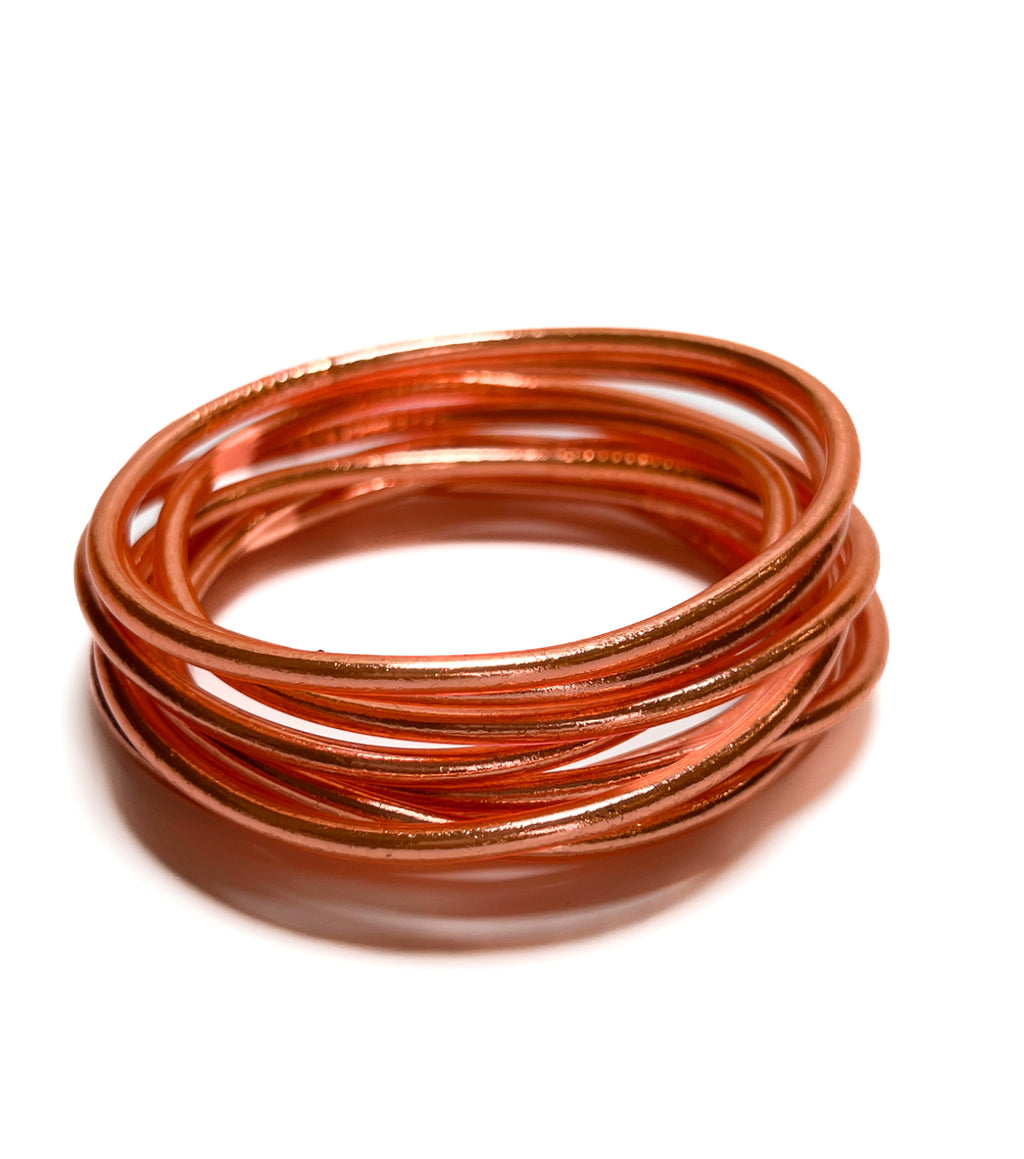 Brazalete Budista Fino Salmón