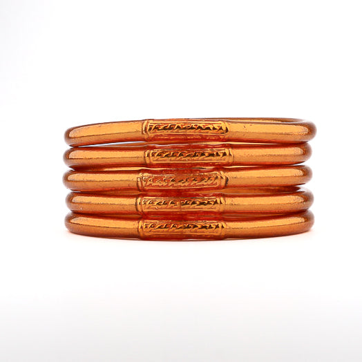 Brazalete Budista Mantra Albaricoque Dorado