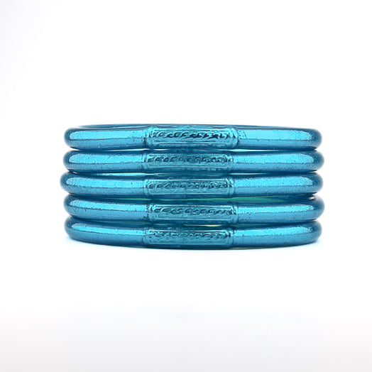 Buddhist Mantra Bangle Azure