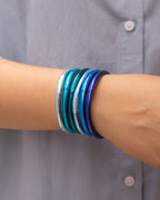 Buddhist Mantra Bangle Azure