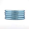 Buddhist Mantra Bangle Glacier Blue