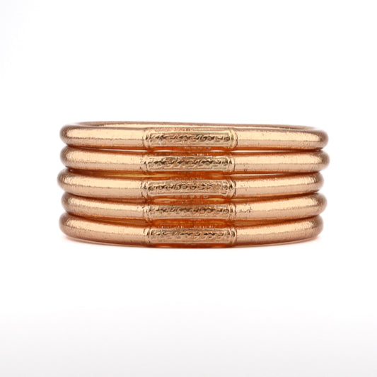 Buddhist Mantra Bangle Champagne
