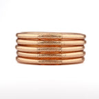 Buddhist Mantra Bangle Champagne