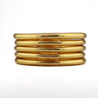 Buddhist Mantra Bangle Light Gold