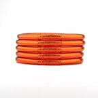 Buddhist Mantra Bangle Orange