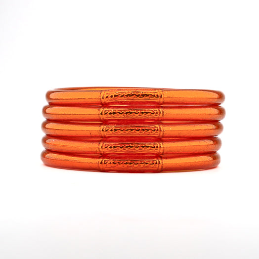 Buddhist Mantra Bangle Orange
