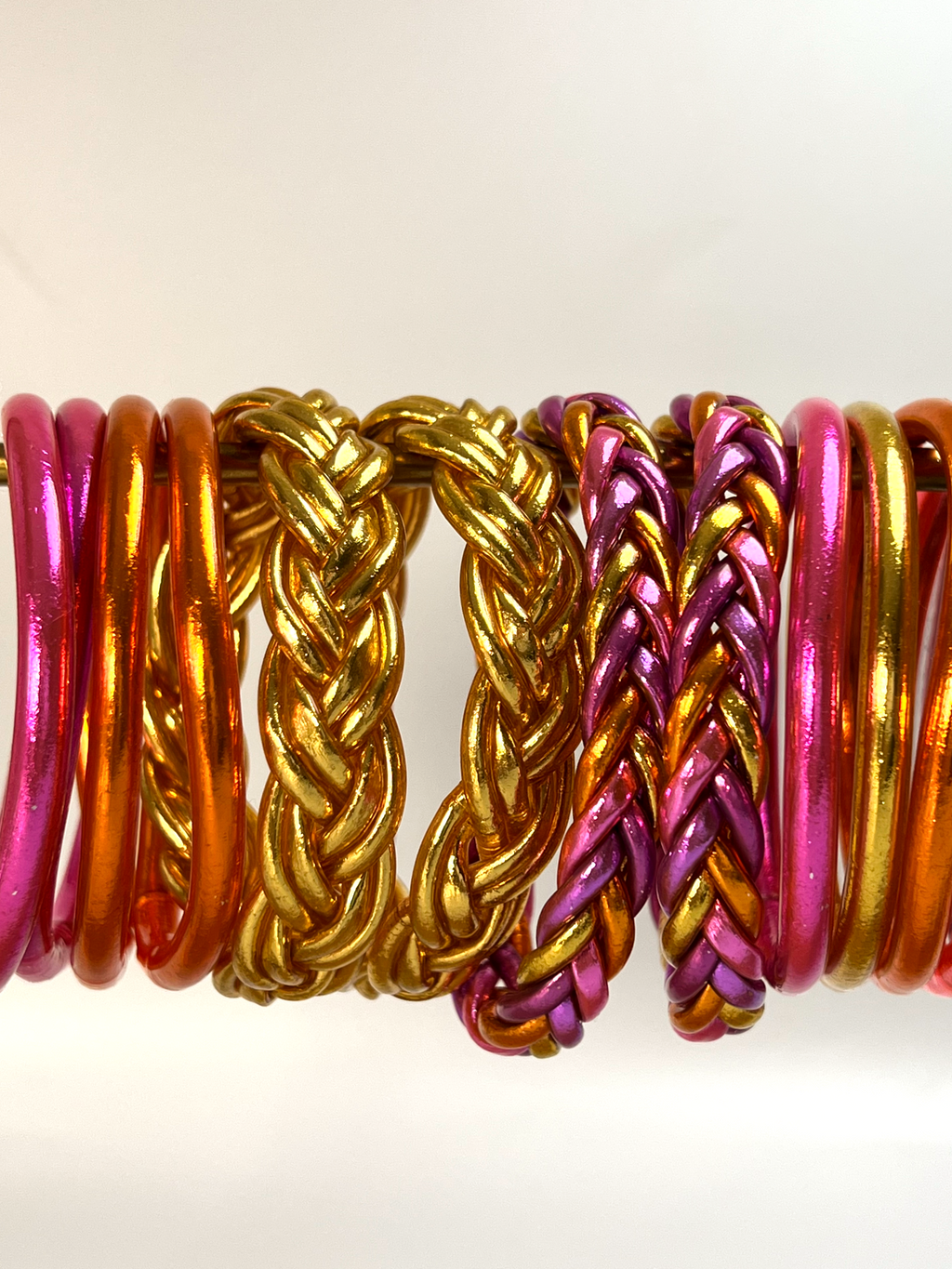 Buddhist Mantra Bangle Orange