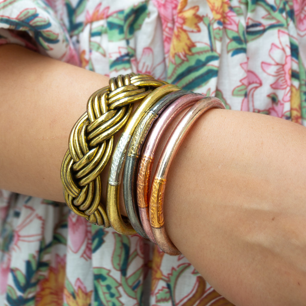 Jonc Budista Mantra Pink Gold mantra Gold