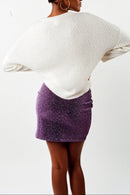 Jordana Skirt - Shiny Purple