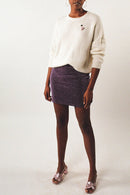Jordana Skirt - Shiny Purple