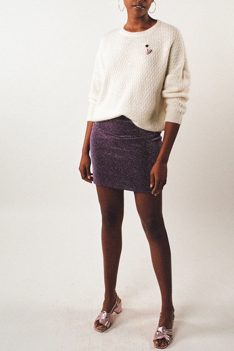 Jordana Skirt - Shiny Purple