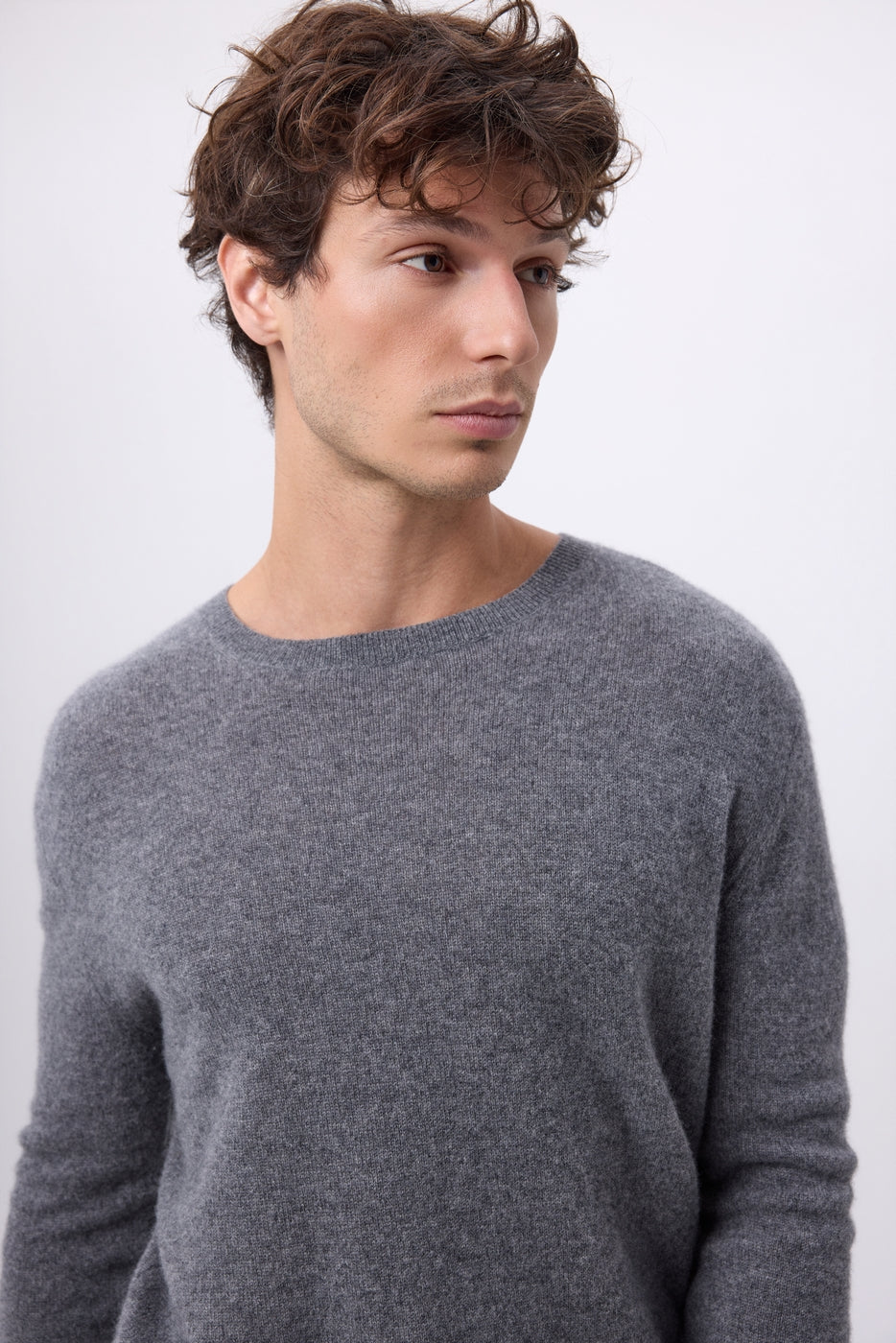 Cuello redondo Josh - Gris oscuro - Hombre