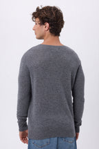 Cuello redondo Josh - Gris oscuro - Hombre