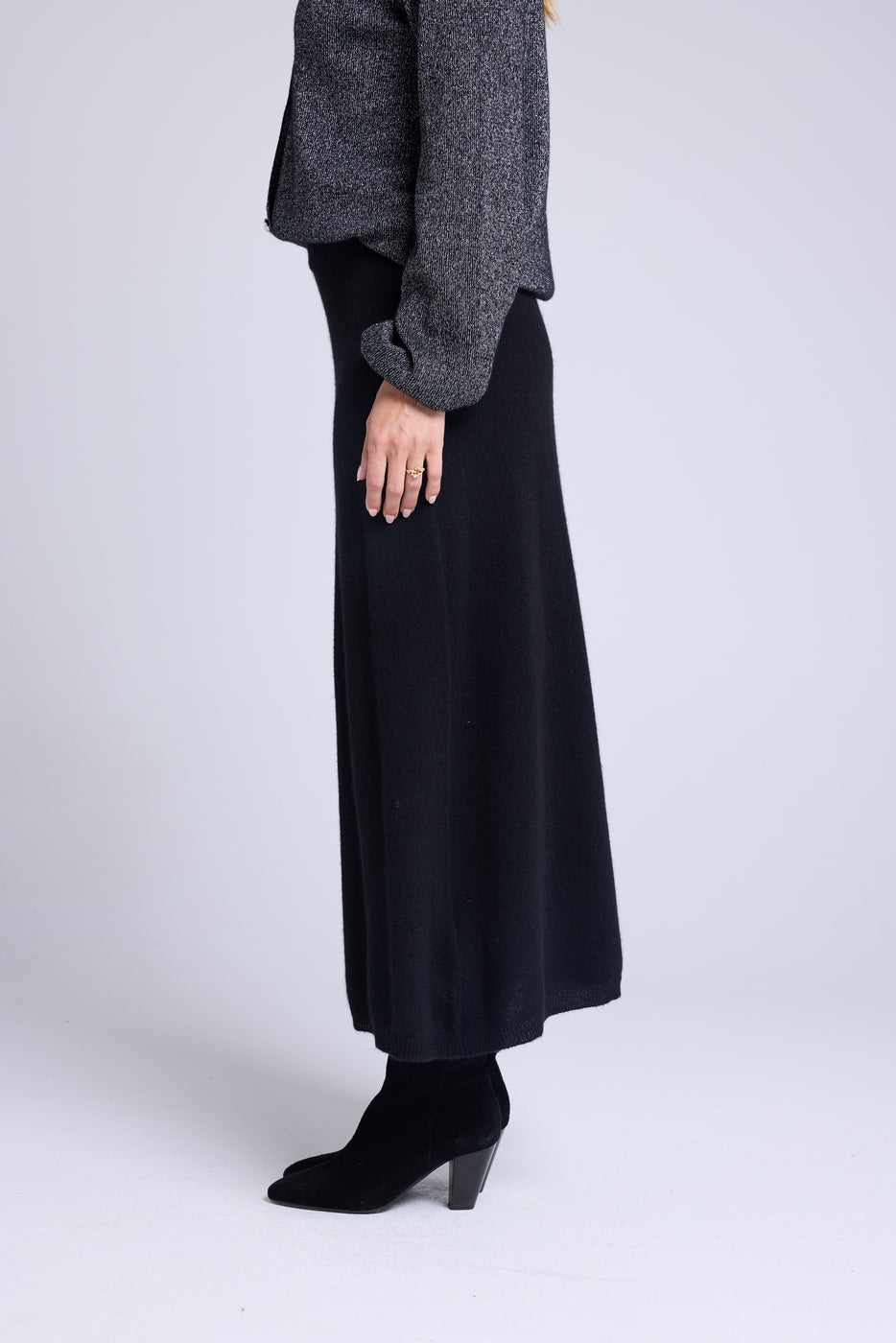 Falda larga Joyce - Negro - Mujer