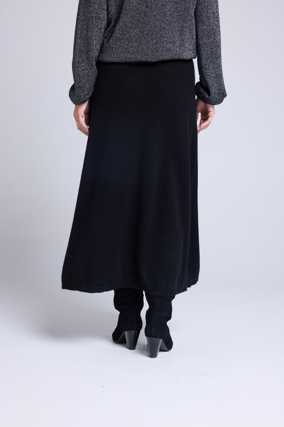 Falda larga Joyce - Negro - Mujer