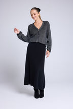 Falda larga Joyce - Negro - Mujer
