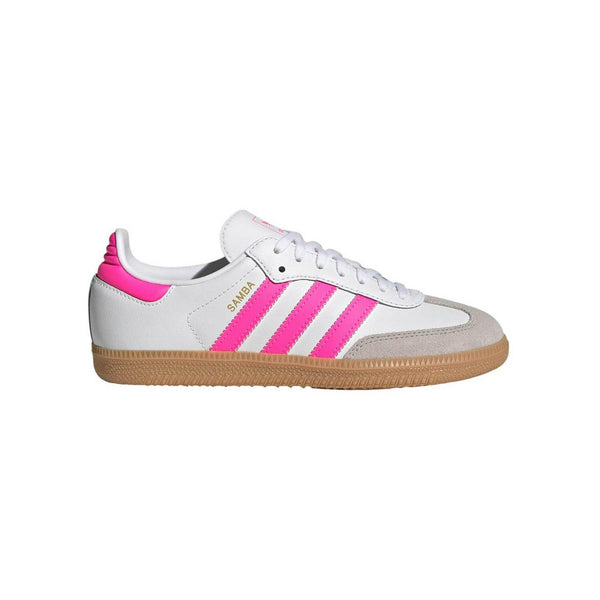 Adidas Samba Og Cloud Blanco Lucid Pink Gum (Gs) - Blanco;Rosa