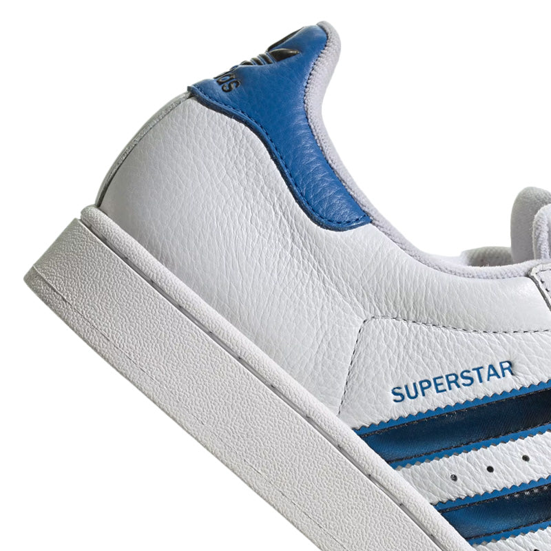 Baskets Adidas Originals Superstar 2 - Blanc, Bleu Roi