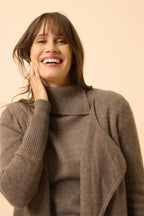 Veste Longue - Brooke - Taupe Chiné