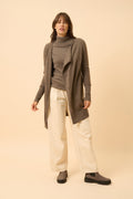 Veste Longue - Brooke - Taupe Chiné