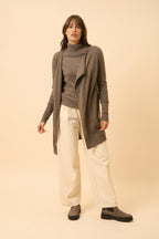 Veste Longue - Brooke - Taupe Chiné