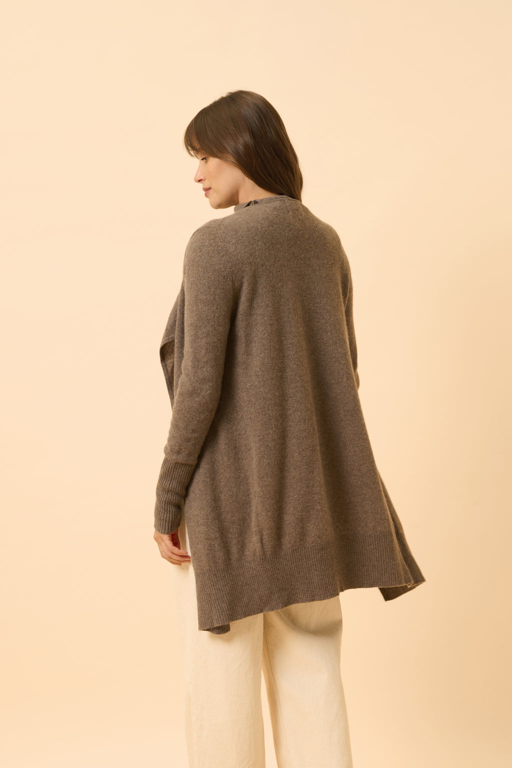 Veste Longue - Brooke - Taupe Chiné