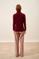 Turtleneck Sweater - Ava - Burgundy
