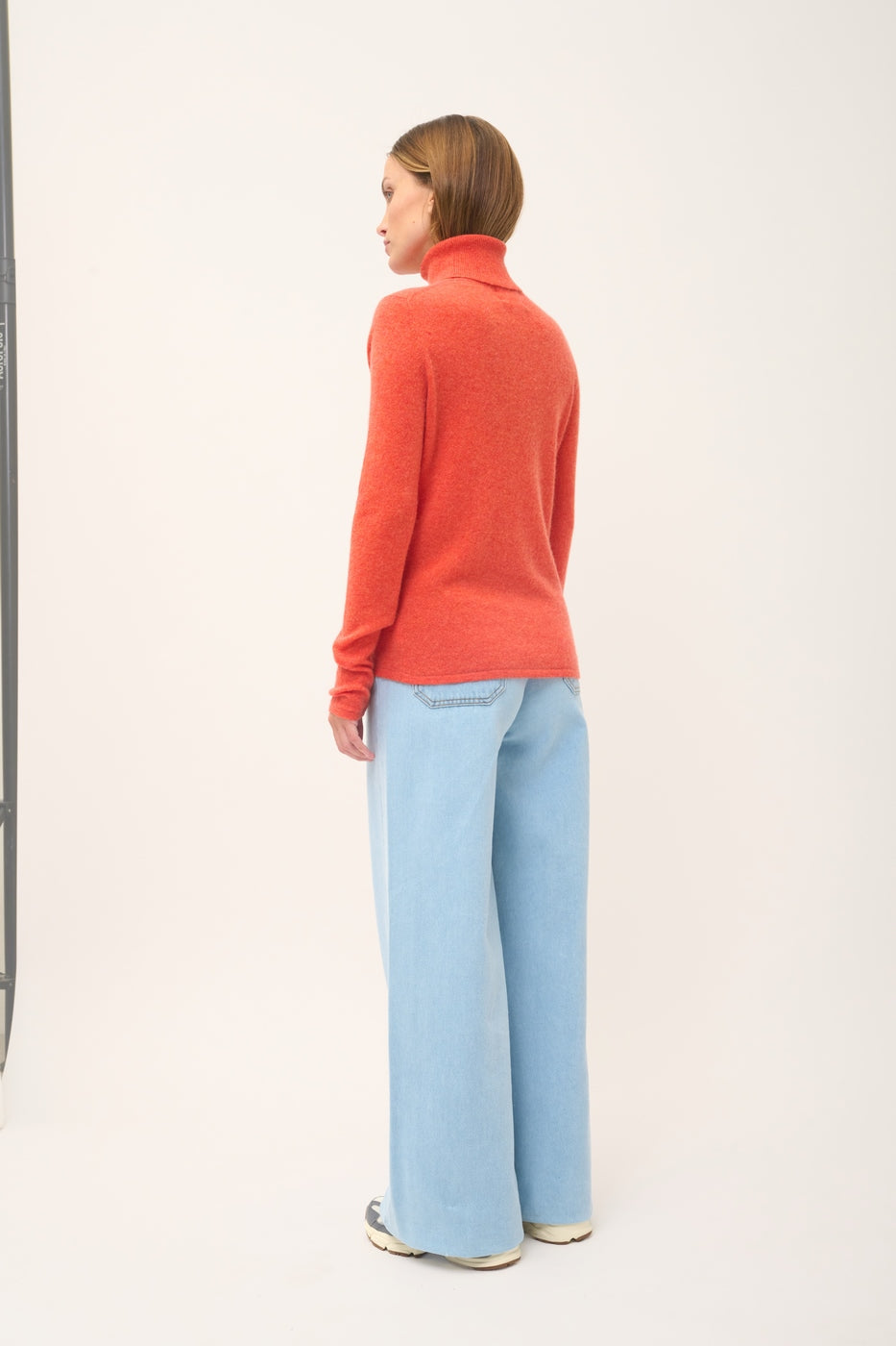 Turtleneck Sweater - Ava - Heather Orange