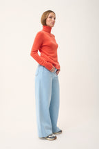 Turtleneck Sweater - Ava - Heather Orange
