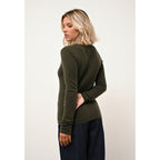 Rundhalsad Tröja Vivian - Khaki