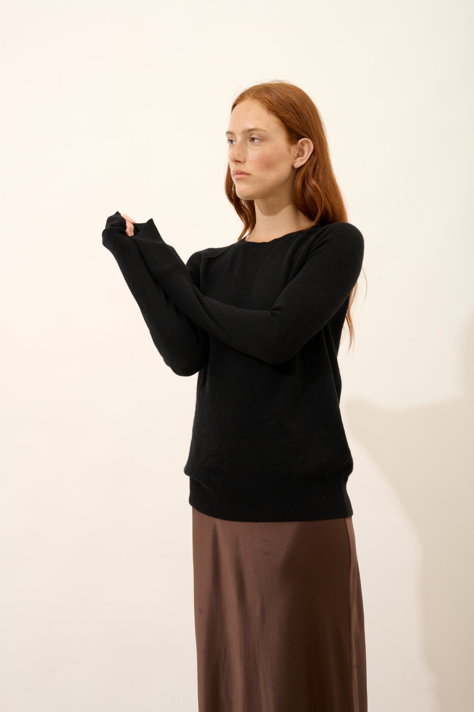 Rundhalsad Tröja - Helen - Svart