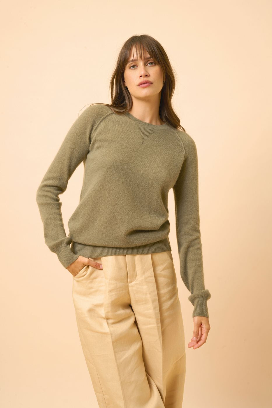Jersey de Cuello Redondo - Helen - Army