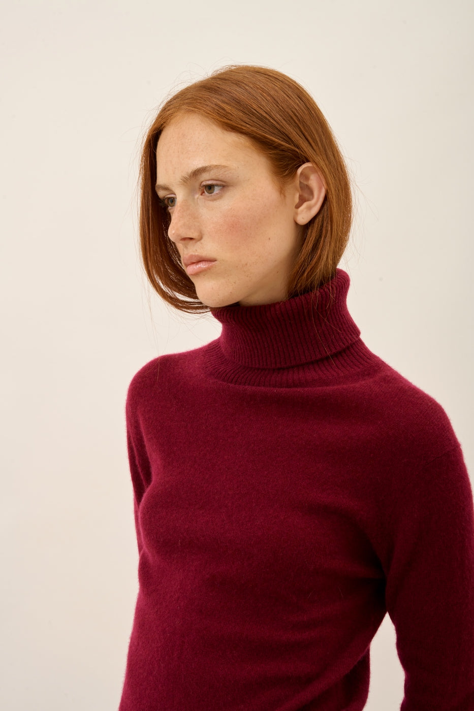 Jersey Cuello Vuelto - Lexie - Burdeos