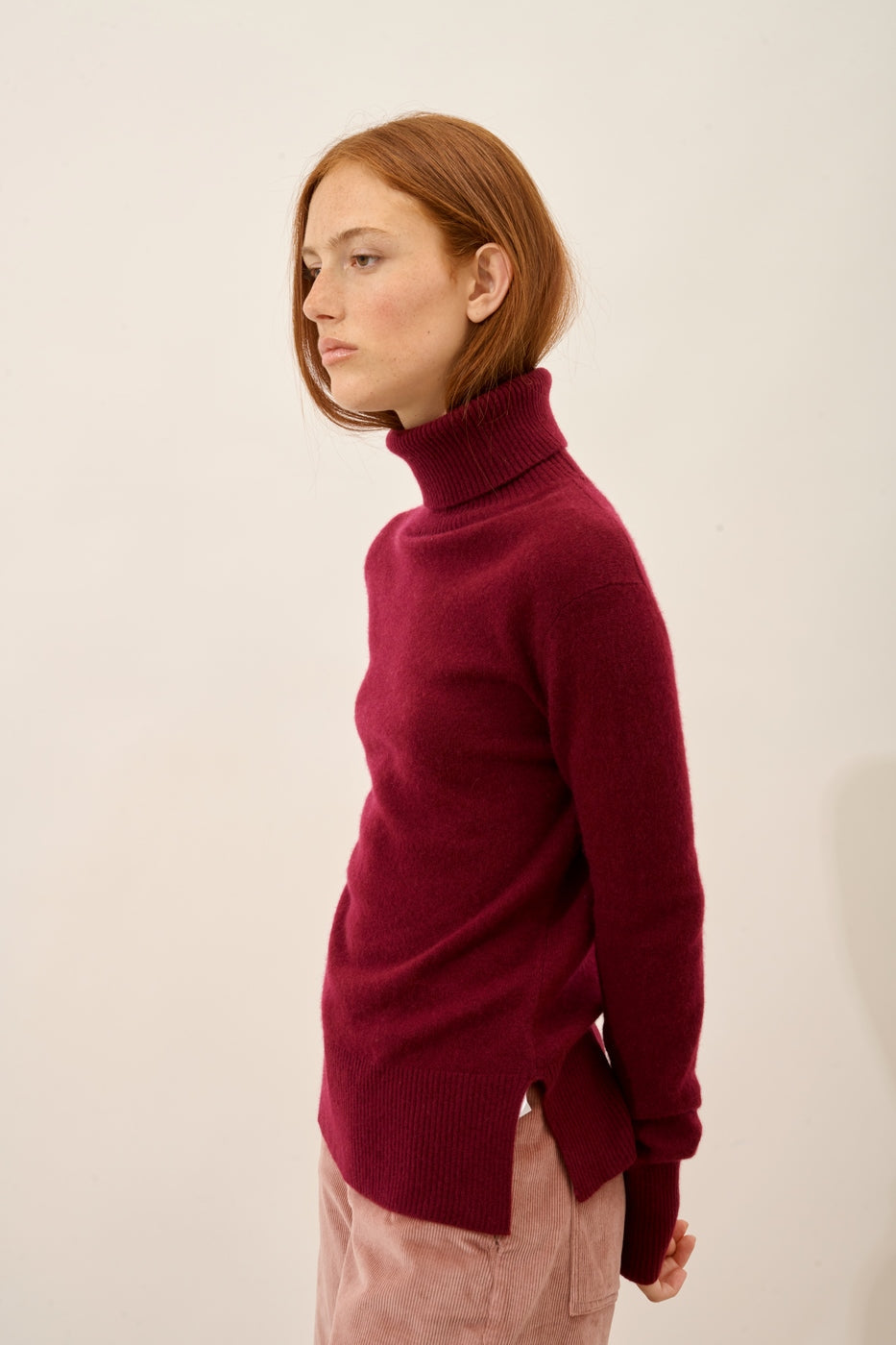 Jersey Cuello Vuelto - Lexie - Burdeos