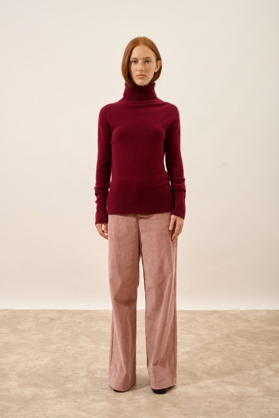 Jersey Cuello Vuelto - Lexie - Burdeos
