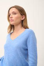 Pull Col V - Joan - Sky