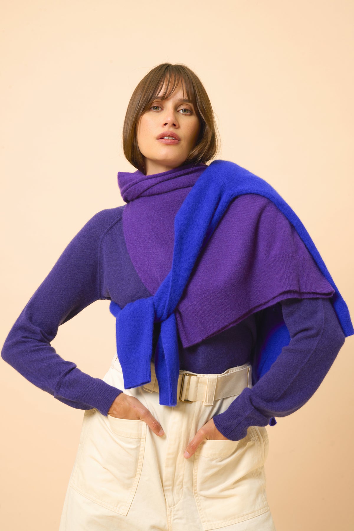 Jersey Cuello de Pico Phoebe - Purple