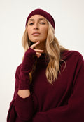 Muts Ginger - 100% Kasjmier 2-Draads - Bordeaux - Unisex