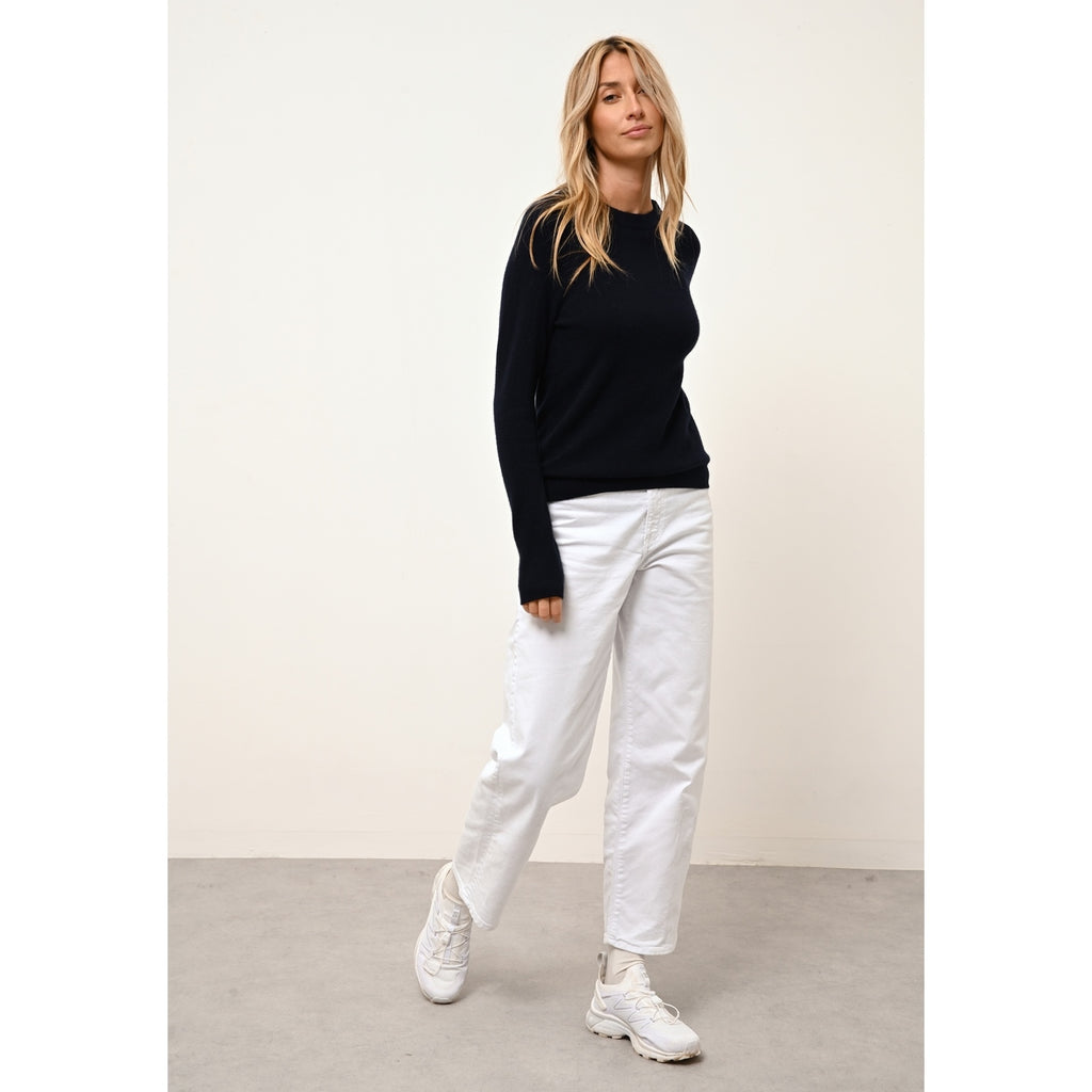 Sweter z okrągłym dekoltem - Jane - Navy